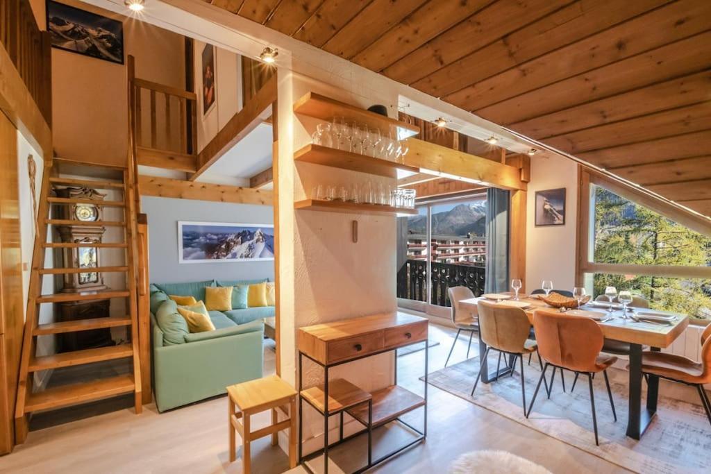 Bel Appartement Entier En Style Chalet A Chamonix Esterno foto